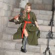 画像5: 【ハロウィン/小物】コスプレ用レースアップブーツ【3サイズ/1カラー】[YMT] (5)