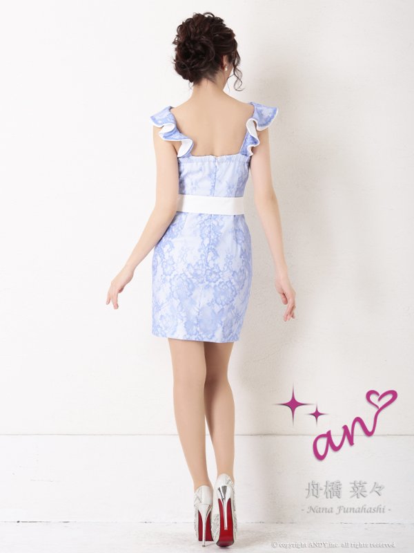 画像12: 【an/アン】レース/ リボン/ 立体フラワー/ タイト/ ミニドレス / キャバドレス[OF05] (12)