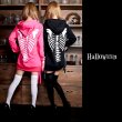 画像6: 【値下げ！】【ハロウィン】スカルプリントパーカーコスプレ【S-XLサイズ/2カラー】(7108sockSB B-W/ STEE06 B) [YMT] (6)