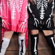 画像5: 【値下げ！】【ハロウィン】スカルプリントパーカーコスプレ【S-XLサイズ/2カラー】(7108sockSB B-W/ STEE06 B) [YMT] (5)