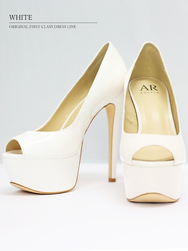 画像3: 【ANGEL R/エンジェルアール】14cmヒール/ エナメル/ オープントゥ/ ハイヒール/ サンダル[OF02] (3)