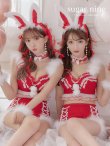 画像2: 【即日発送】【Malymoon x sugar コラボ】セットアップバニーサンタ【sugar nine サンタコス 8点セット】【S-Lサイズ/2カラー】[YMT] (2)