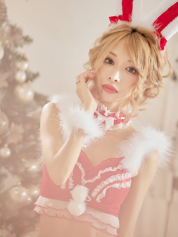 画像9: 【即日発送】セットアップバニーサンタ【sugar nine サンタコス 8点セット】【S-Lサイズ/2カラー】[OF04] (9)