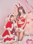 画像8: 【即日発送】ポンチョ付き2段フレアサンタ【sugar nine サンタコス 6点セット】【S-XLサイズ/1カラー】[YMT] (8)