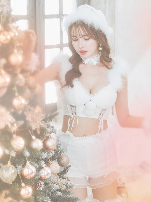 画像10: SALE!【sugar nine×マリームーンコラボ】【S-Mサイズ/3カラー】セットアップレースサンタコスプレ[YMT] (10)