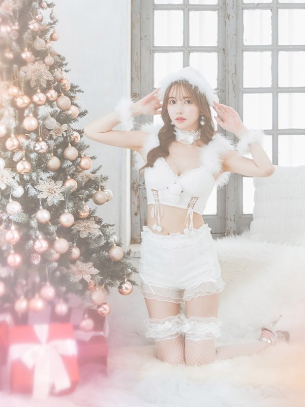 画像11: SALE!【sugar nine×マリームーンコラボ】【S-Mサイズ/3カラー】セットアップレースサンタコスプレ[YMT] (11)