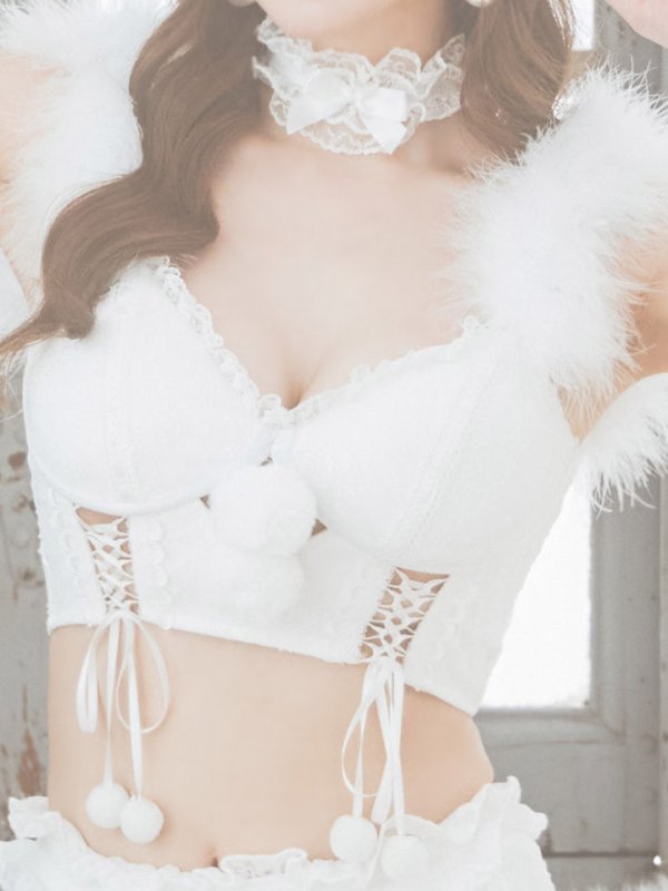 画像18: SALE!【sugar nine×マリームーンコラボ】【S-Mサイズ/3カラー】セットアップレースサンタコスプレ[YMT] (18)