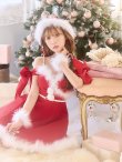 画像8: 【即日発送】【sugar nine サンタコス 5点セット】【S-XLサイズ/1カラー】リボンモチーフパールショルダーフレアサンタ[YMT] (8)