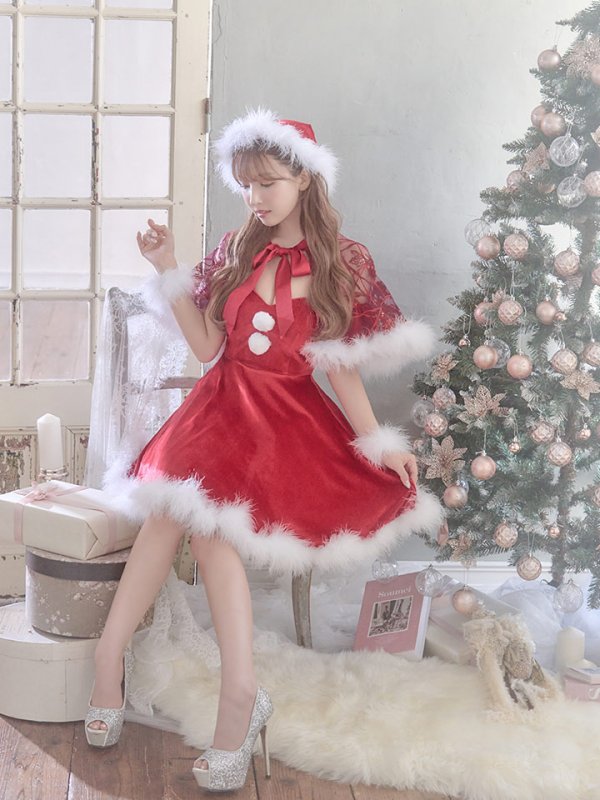 画像4: 【即日発送】ベロアサンタ帽子【sugar nine サンタコス】【1カラー】[OF03] (4)