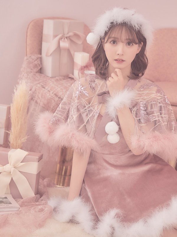 画像12: 【ノベルティ対象】【即日発送】【sugar nine サンタコス 5点セット】【S-XLサイズ/3カラー】ポンチョ付きフレアサンタコスプレ[YMT] (12)