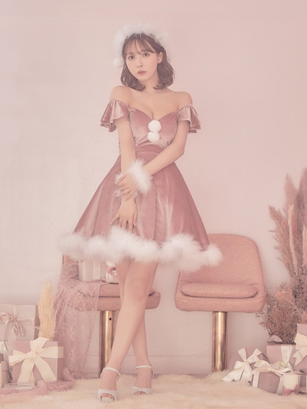 画像9: 【ノベルティ対象】【即日発送】【sugar nine サンタコス 5点セット】【S-XLサイズ/3カラー】ポンチョ付きフレアサンタコスプレ[YMT] (9)