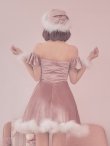 画像29: 【即日発送】【サンタコス 5点セット】【S-XLサイズ/3カラー】ポンチョ付きフレアサンタコスプレ[YMT] (29)