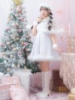 画像7: 【即日発送】【サンタコス 5点セット】【S-XLサイズ/3カラー】ポンチョ付きフレアサンタコスプレ[YMT] (7)