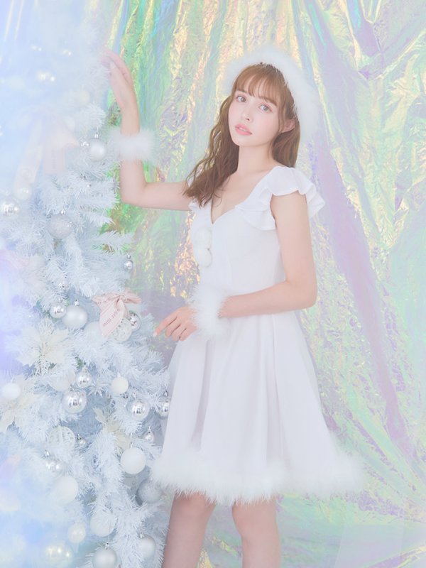 画像15: 【ノベルティ対象】【即日発送】【サンタコス 5点セット】【S-XLサイズ/3カラー】ポンチョ付きフレアサンタコスプレ[YMT] (15)