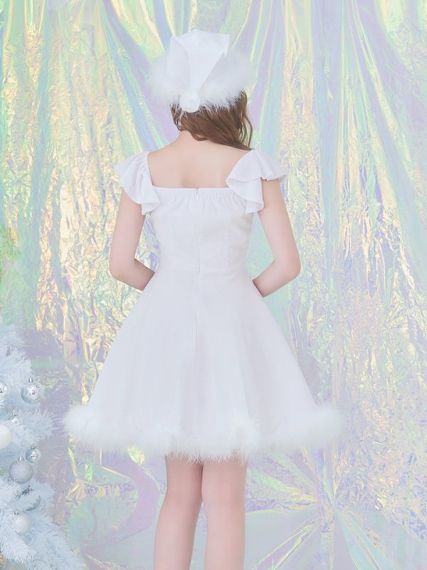 画像18: 【ノベルティ対象】【即日発送】【サンタコス 5点セット】【S-XLサイズ/3カラー】ポンチョ付きフレアサンタコスプレ[YMT] (18)