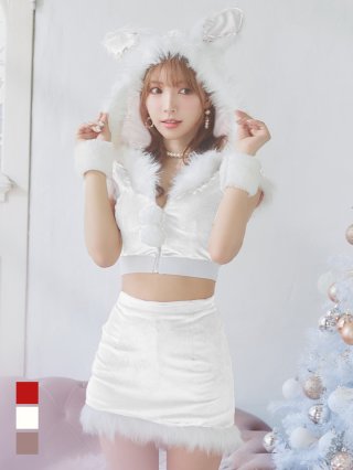 xs 白サンタ　sugar xs 白サンタ sugar 白・ホワイト サンタコスプレ 通販 -キャバドレス