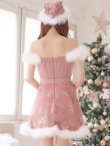 画像15: SALE!ファーショルダー/ スパンコールチュール/ 刺繍レースフレアサンタ【sugar nine サンタコス 4点セット】【S-XLサイズ/2カラー】[YMT] (15)
