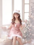 画像17: SALE!ファーショルダー/ スパンコールチュール/ 刺繍レースフレアサンタ【sugar nine サンタコス 4点セット】【S-XLサイズ/2カラー】[YMT] (17)