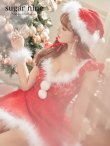 画像3: SALE!ショートフリルスリーブ/ ツイードフレアサンタ【sugar nine サンタコス 4点セット】【S-XLサイズ/1カラー】[YMT] (3)
