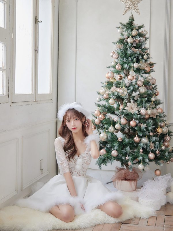 画像7: SALE!刺繍レースフレアサンタ【sugar nine サンタコス 4点セット】【S-Lサイズ/2カラー】[YMT] (7)