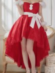 画像4: 【即日発送】総レース/ ファーショルダー/ ショートインロングフレアサンタ【sugar nine サンタコス 5点セット】【S-Lサイズ/2カラー】[YMT] (4)