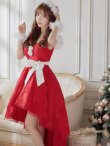 画像7: 【即日発送】総レース/ ファーショルダー/ ショートインロングフレアサンタ【sugar nine サンタコス 5点セット】【S-Lサイズ/2カラー】[YMT] (7)