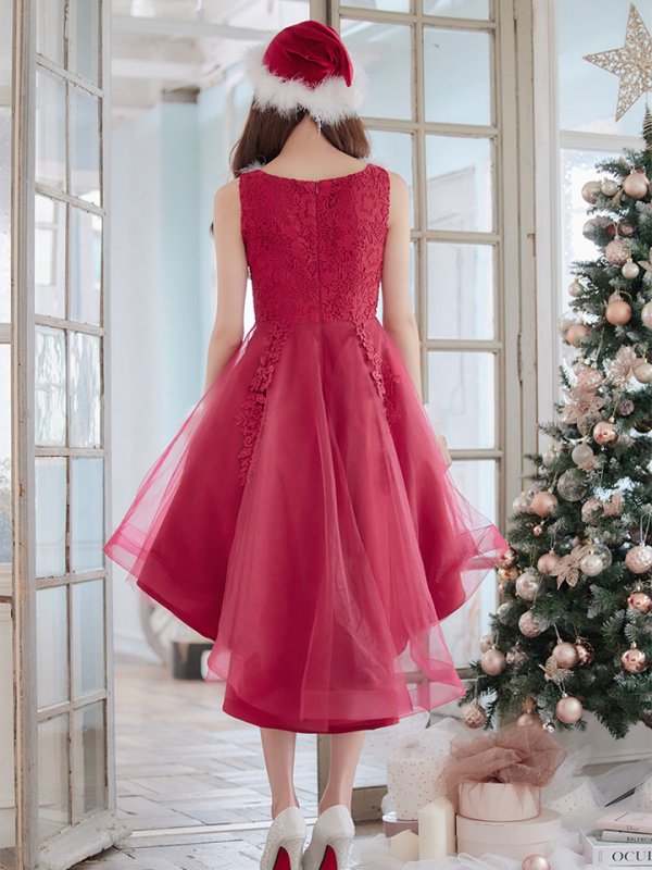 画像6: SALE!ケミカルレースチュールドレスワンピースフレアサンタ【sugar nine サンタコス 4点セット】【S-Lサイズ/1カラー】[OF04] (6)