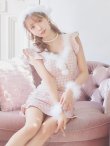 画像25: 【即日発送】ツイード/ セットアップ/ マーメイドフレアミニドレスサンタ【サンタコス 5点セット】【XS-Mサイズ/4カラー】[YMT] (25)