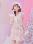 画像3: 【即日発送】ツイード/ セットアップ/ マーメイドフレアミニドレスサンタ【sugar nine サンタコス 5点セット】【XS-Mサイズ/4カラー】[YMT] (3)