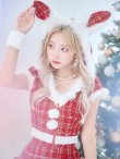画像30: 【即日発送！】【サンタコス5点セット】【XS-XLサイズ/2カラー】ツイードチェックバニーサンタコスプレ[YMT] (30)