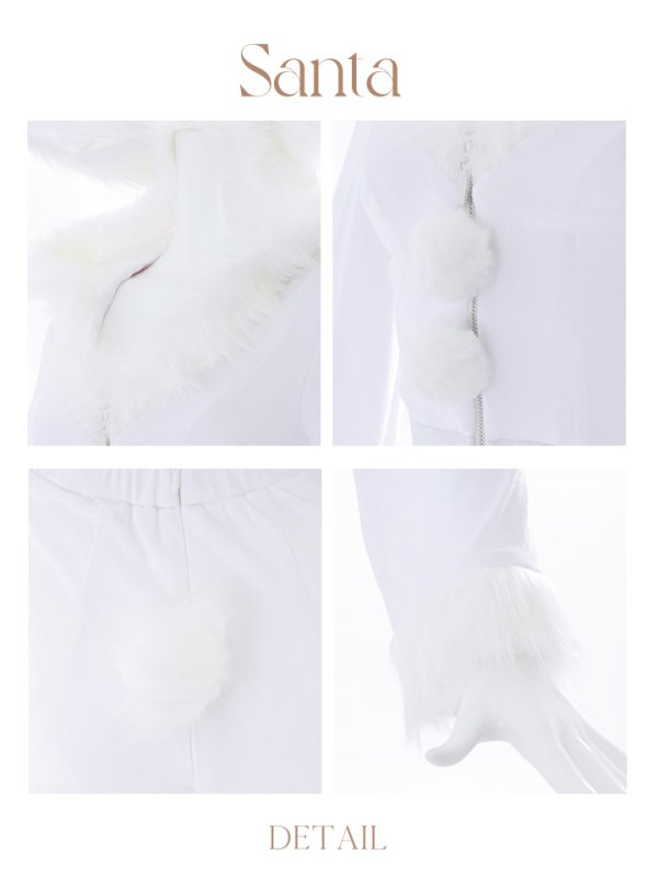 画像46: 【即日発送！】【サンタコス 4点セット】【S-Lサイズ/3カラー】セットアップバニーサンタコスプレ[YMT] (46)