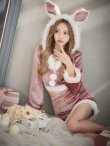 画像8: 【即日発送！】【サンタコス 4点セット】【S-Lサイズ/3カラー】セットアップバニーサンタコスプレ[YMT] (8)