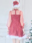 画像31: SALE!【サンタコス 3点セット】【S-XLサイズ/1カラー】チュールスリーブレースリボンサンタコスプレ[YMT] (31)