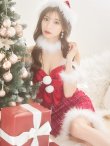 画像1: SALE!【サンタコス 5点セット】【XS-Mサイズ/1カラー】リボンキャミソールタイトツイードサンタコスプレ[YMT] (1)