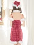 画像19: SALE!【サンタコス 5点セット】【XS-Mサイズ/1カラー】リボンキャミソールタイトツイードサンタコスプレ[YMT] (19)
