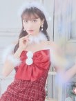 画像28: SALE!【サンタコス 5点セット】【XS-Mサイズ/1カラー】リボンキャミソールタイトツイードサンタコスプレ[YMT] (28)