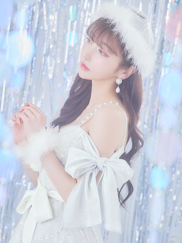 画像14: 【ノベルティ対象】SALE!【サンタコス 5点セット】【S-Lサイズ/1カラー】スパンコールフレアサンタコスプレ[YMT] (14)