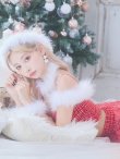 画像3: SALE!【サンタコス 6点セット】【XS-Mサイズ/1カラー】リボンモチーフセットアップフレアサンタコスプレ】[YMT] (3)