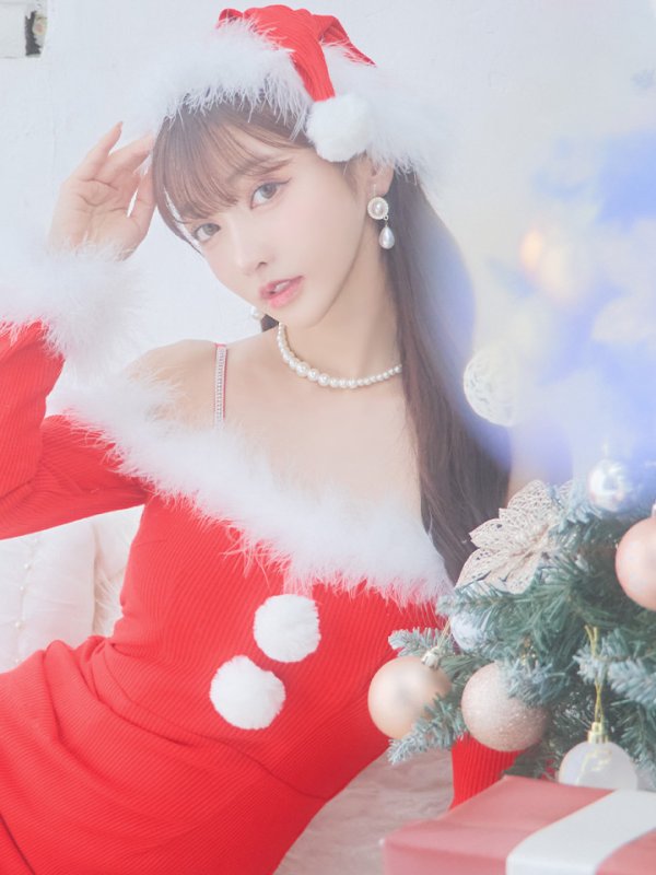 画像33: SALE!【サンタコス 3点セット】【S-Lサイズ/2カラー】ロングスカートサンタコスプレ[YMT] (33)