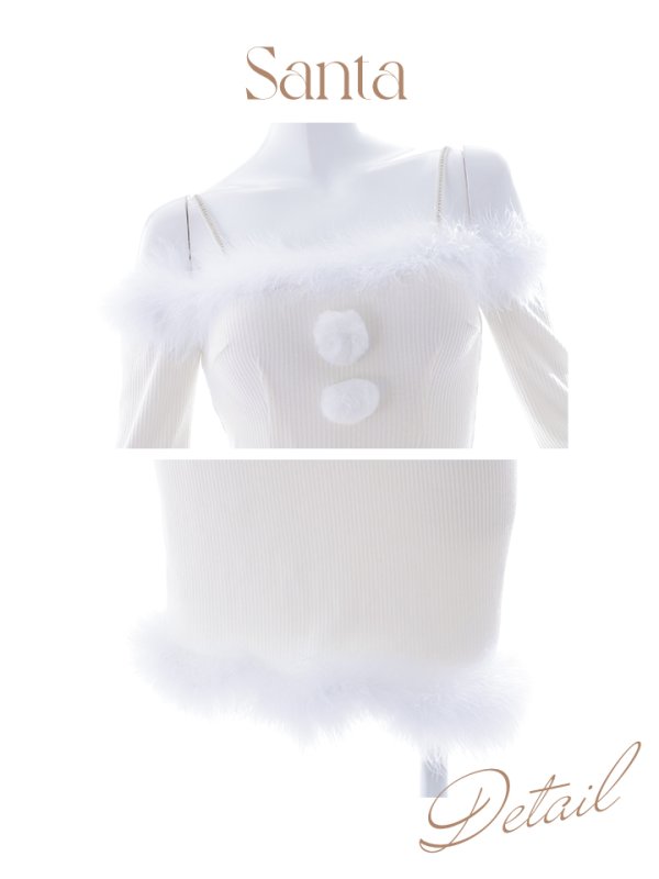 画像27: SALE!【サンタコス 3点セット】【S-Lサイズ/2カラー】ロングスカートサンタコスプレ[YMT] (27)