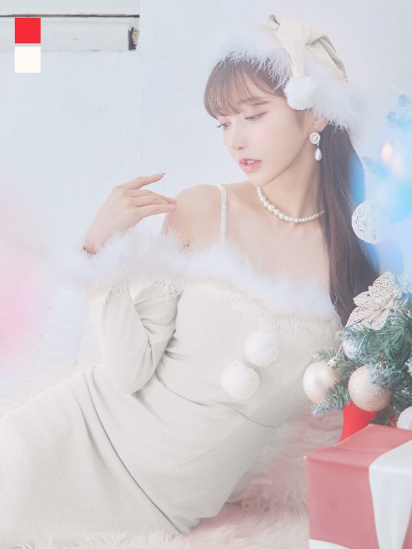 画像5: SALE!【サンタコス 3点セット】【S-Lサイズ/2カラー】ロングスカートサンタコスプレ[YMT] (5)