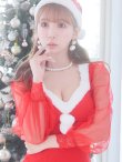 画像16: SALE!【サンタコス3点セット】【S-XLサイズ/1カラー】ワッフル生地長袖ドレスサンタ[YMT] (16)