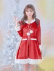 画像4: 【即日発送!】【サンタコス 1点セット】【S-Lサイズ/1カラー】ワンピースコート風サンタ[YMT] (4)