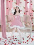画像4: 【即日発送！】【サンタコス 4点セット】【S-Lサイズ/3カラー】フレアチュールサンタコスプレ[YMT] (4)