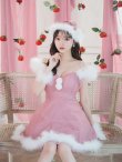 画像7: 【即日発送！】【サンタコス 4点セット】【S-Lサイズ/3カラー】フレアチュールサンタコスプレ[YMT] (7)