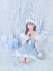 画像41: 【即日発送！】【サンタコス 4点セット】【S-Lサイズ/3カラー】フレアチュールサンタコスプレ[YMT] (41)