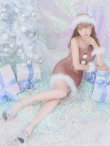 画像2: 【即日発送】【サンタコス4点セット】【S-Lサイズ/1カラー】ワンショルダーリボンサンタコスプレ[YMT] (2)