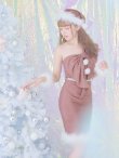 画像10: 【即日発送】【サンタコス4点セット】【S-Lサイズ/1カラー】ワンショルダーリボンサンタコスプレ[YMT] (10)