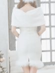画像35: 【即日発送！】【サンタコス 5点セット】【S-Lサイズ/2カラー】サテンリボンファーサンタコスプレ[YMT] (35)
