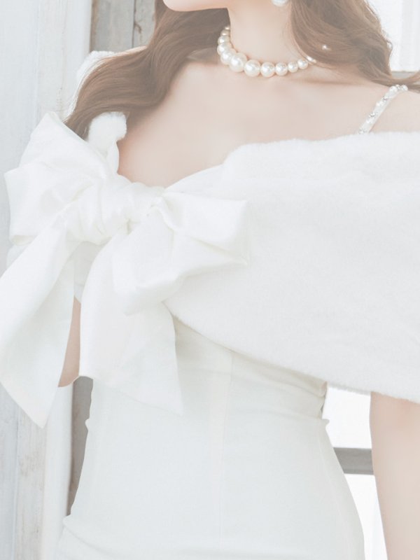 画像19: 【ノベルティ対象】【即日発送！】【サンタコス 5点セット】【S-Lサイズ/2カラー】サテンリボンファーサンタコスプレ[YMT] (19)